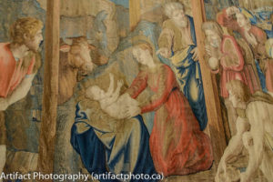 Nativity scene tapestry