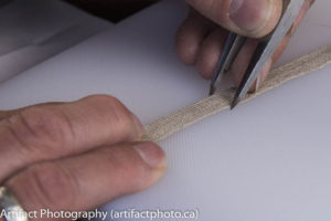 Measuring the linen tape