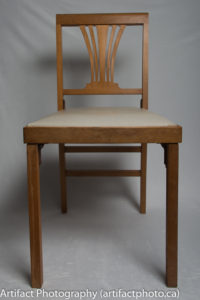 Unfolded chair - front
