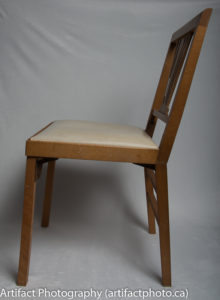 Unfolded chair - left side