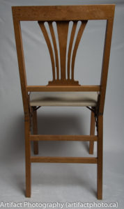 Unfolded chair - rear